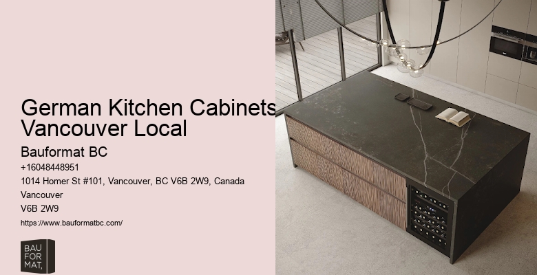 Elegant German kitchen cabinets Vancouver