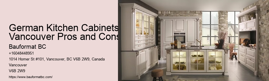 German-made kitchen cabinetry Vancouver