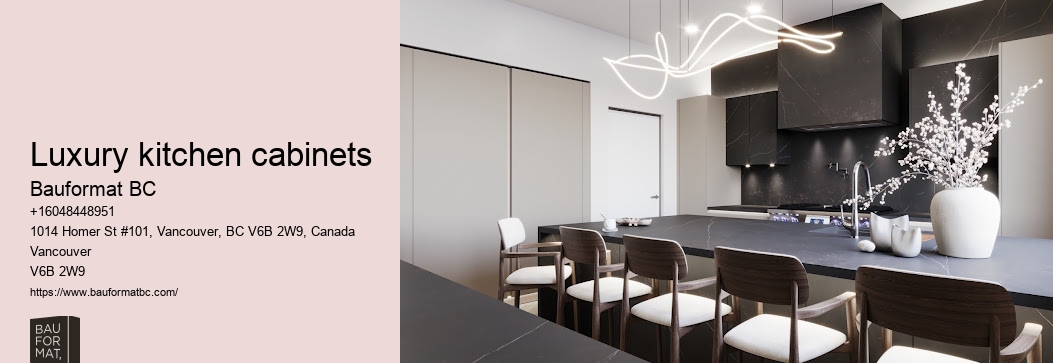 Designer kitchen cabinetry