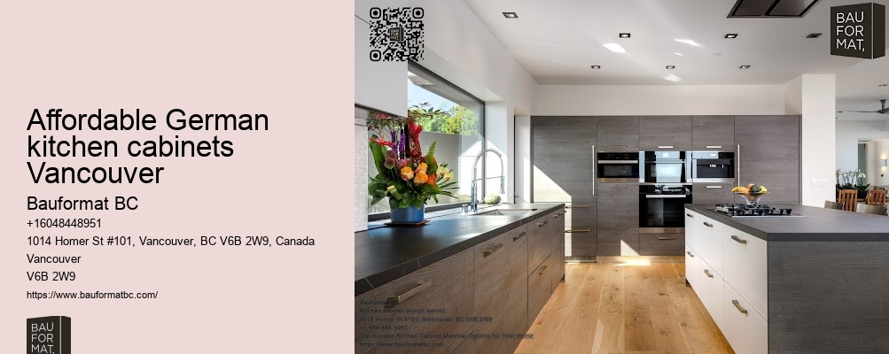 Affordable German kitchen cabinets Vancouver
