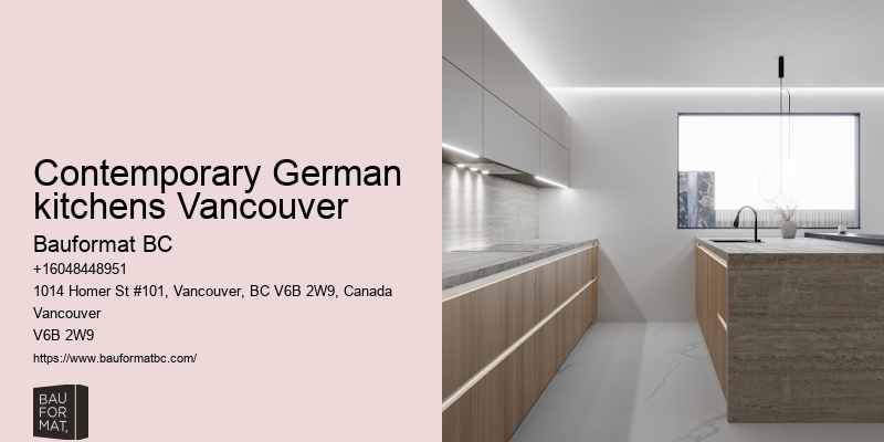 German kitchen cabinet functionality Vancouver