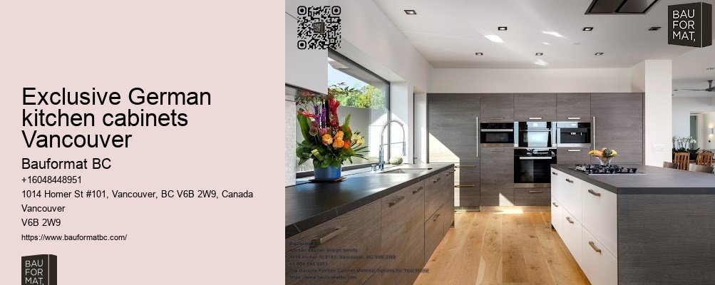 Exclusive German kitchen cabinets Vancouver