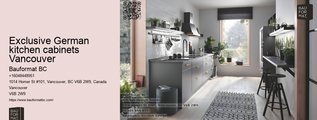 German kitchen cabinet functionality Vancouver