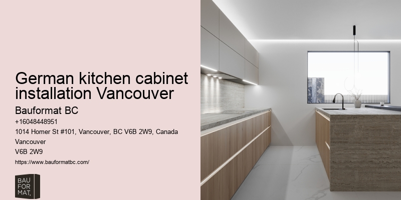German kitchen cabinetry remodel Vancouver