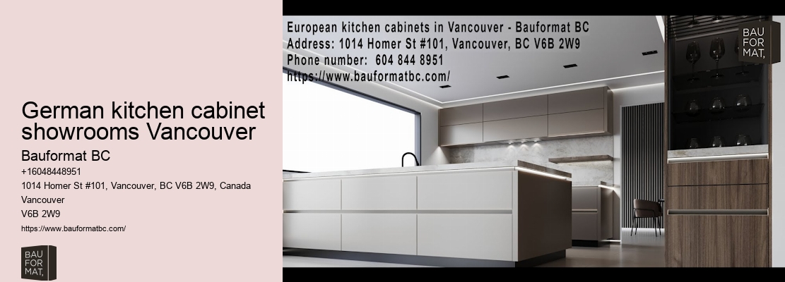 Functional German cabinetry features Vancouver