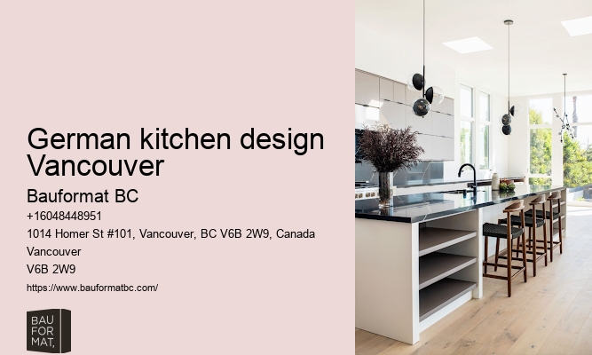 Custom German kitchen designs Vancouver