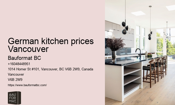 German kitchen cabinet sophistication Vancouver