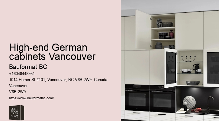 German cabinetry projects Vancouver
