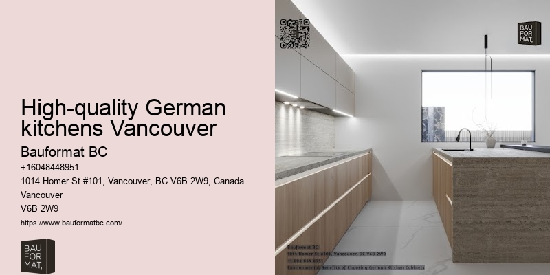 Eco-friendly German kitchen options Vancouver