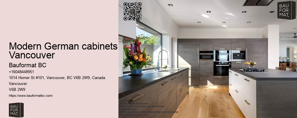 Modern German cabinets Vancouver