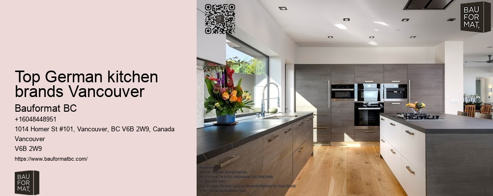 Top German kitchen brands Vancouver