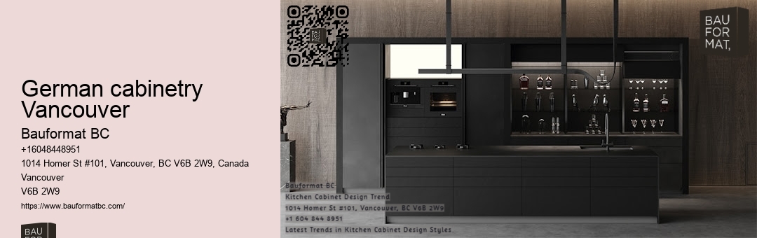Premium German kitchen cabinets with integrated lighting Vancouver