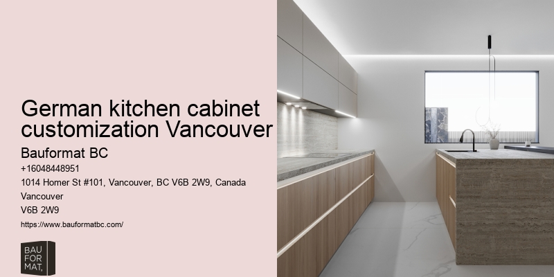 Sophisticated German kitchen cabinets Vancouver