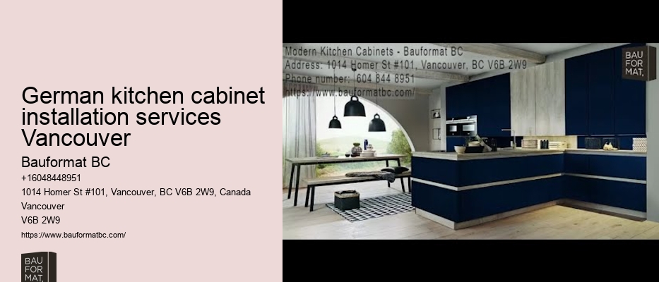 German kitchen cabinets for small apartments Vancouver