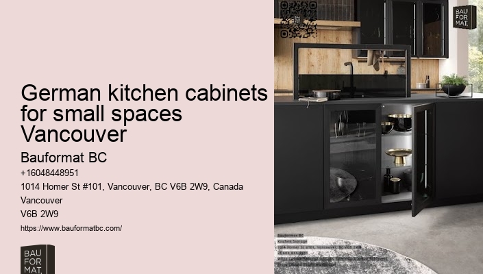Contemporary German kitchen cabinets Vancouver