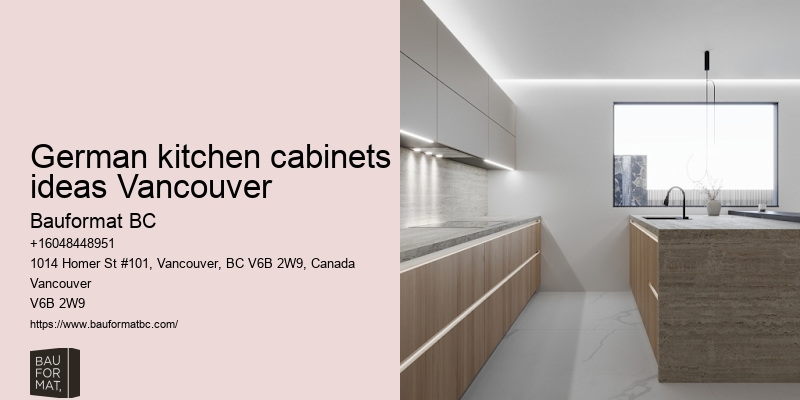 German kitchen cabinet showrooms in Vancouver