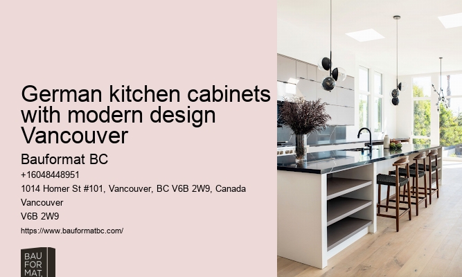Sleek German kitchen cabinets Vancouver