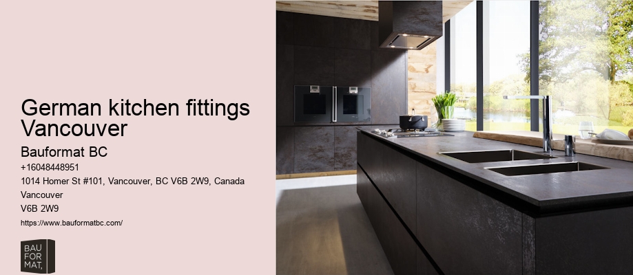 Contemporary German kitchen cabinets Vancouver