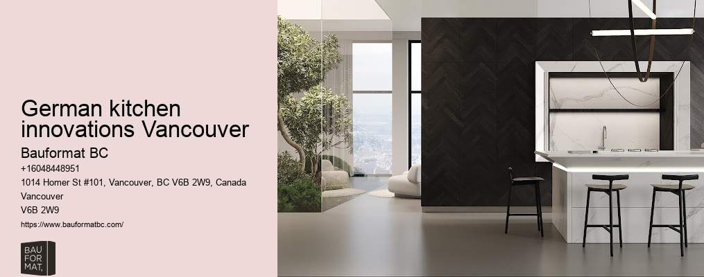 German kitchen cabinets with space-saving solutions Vancouver