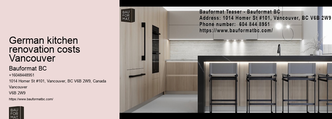 German kitchen cabinets with energy-efficient features Vancouver