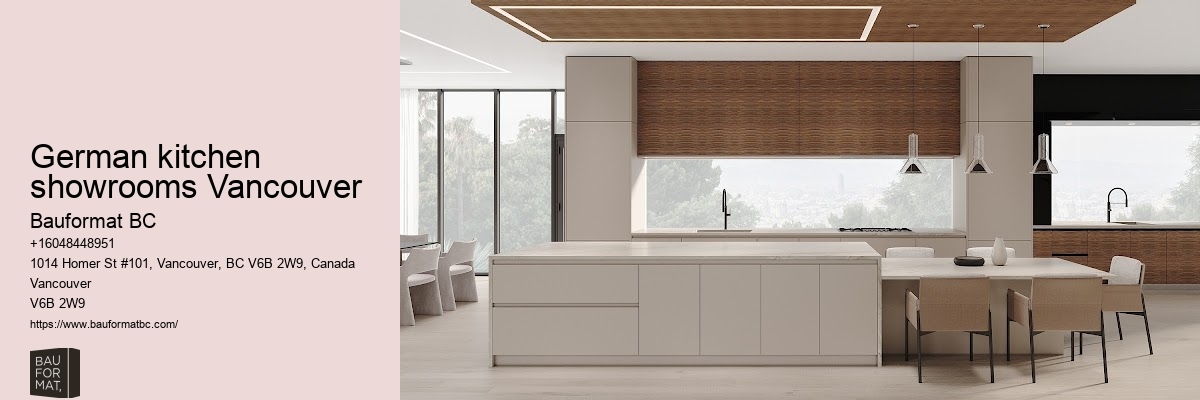 Discover top German kitchen cabinet showrooms in Vancouver