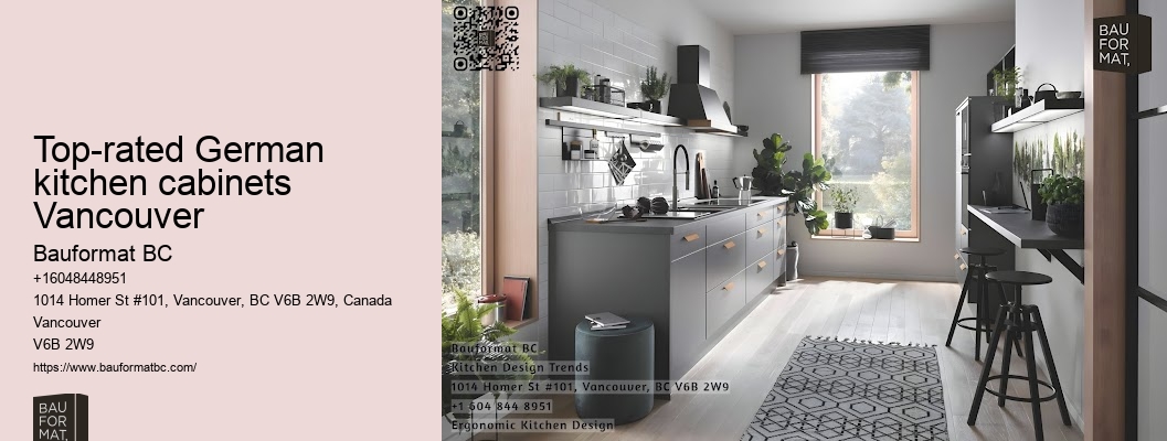 Luxurious German kitchen cabinets featuring elegant glass doors Vancouver