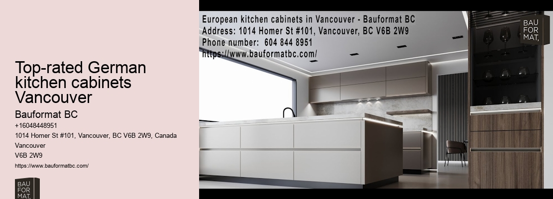 German kitchen cabinets with farmhouse sink Vancouver