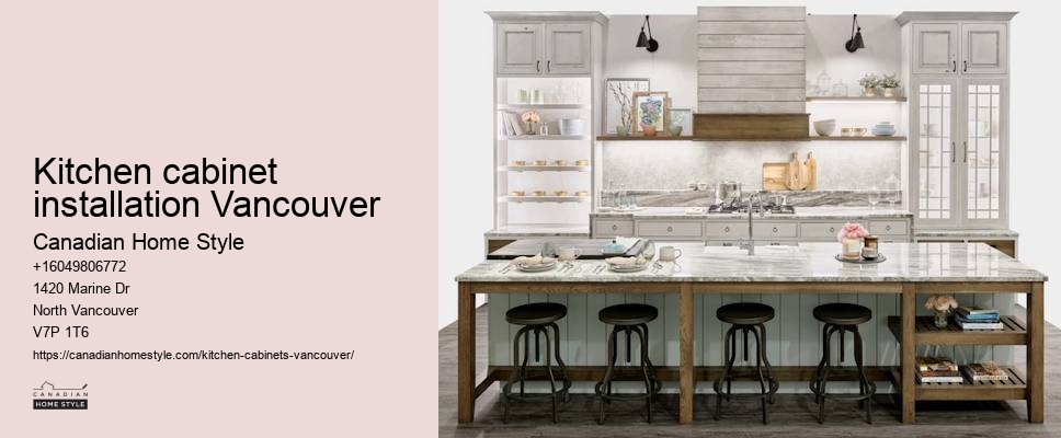 Customized kitchen cabinets