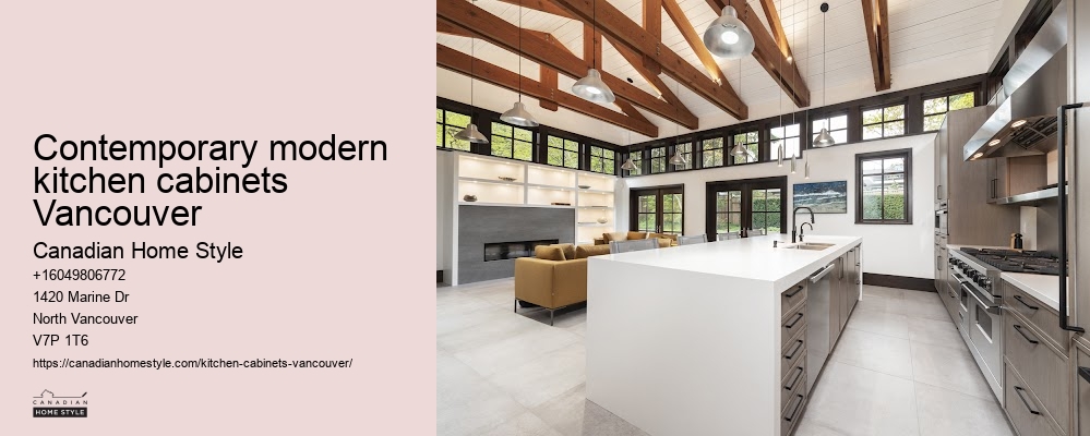 Contemporary modern kitchen cabinets Vancouver