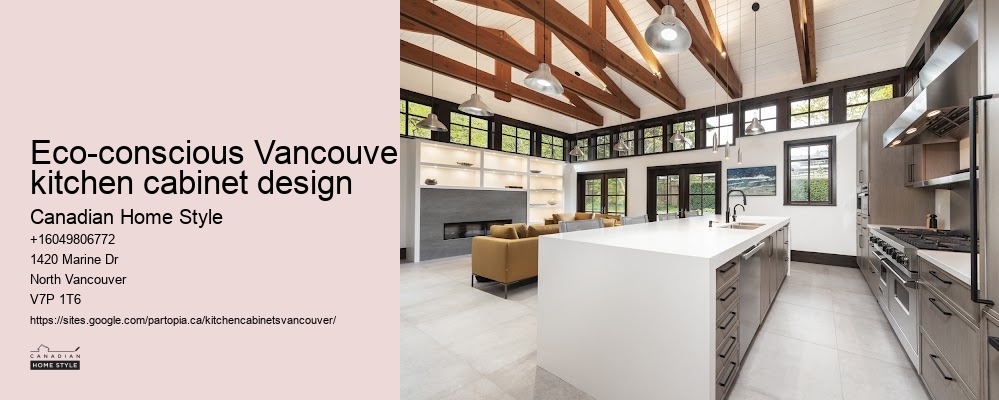 Eco-conscious Vancouver kitchen cabinet design
