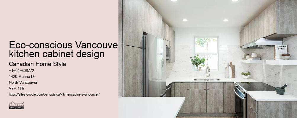 Contemporary Vancouver kitchen cabinet design