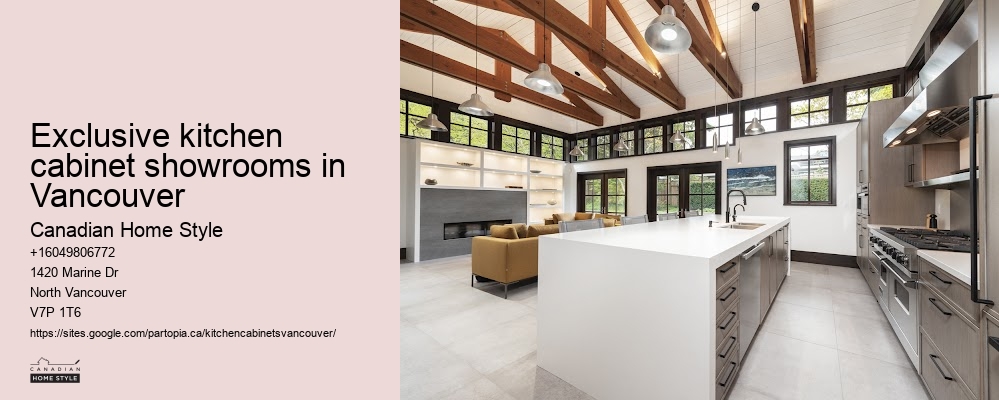 Exclusive kitchen cabinet showrooms in Vancouver