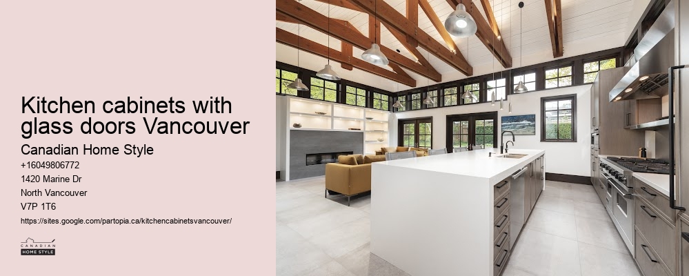 Kitchen cabinets with glass doors Vancouver