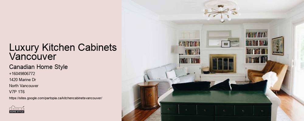 Sleek kitchen cabinets with glass accents Vancouver