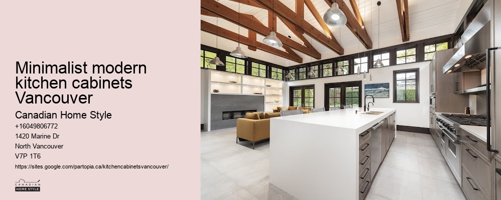 Minimalist modern kitchen cabinets Vancouver