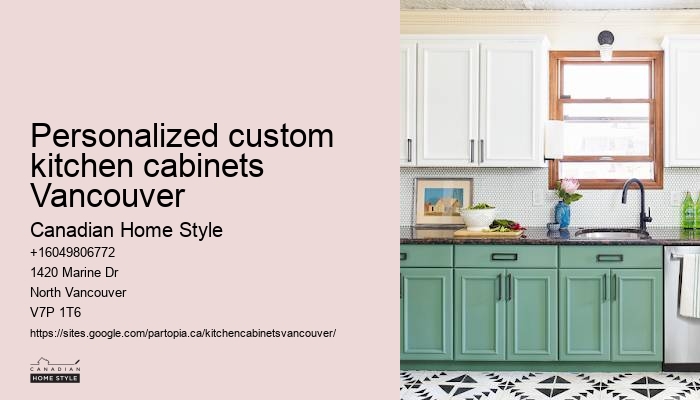 Stylish kitchen cabinets with glass doors Vancouver