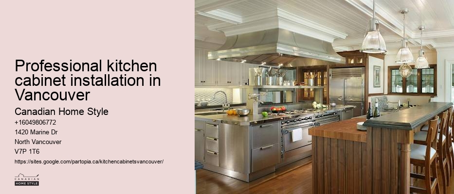 Chic custom kitchen cabinets Vancouver