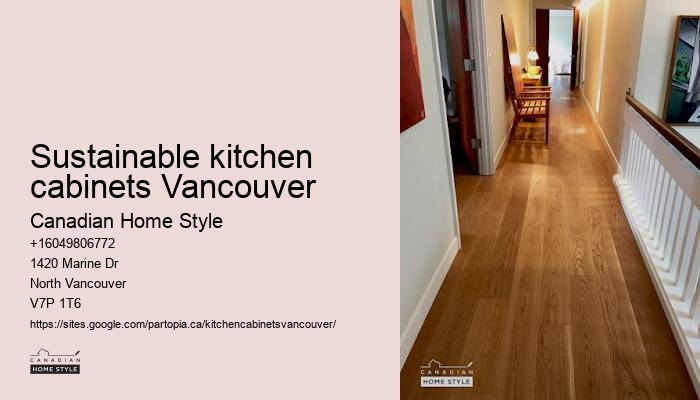 Green kitchen cabinet installation Vancouver