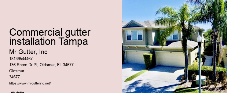 Commercial gutter installation Tampa gutter installation packages