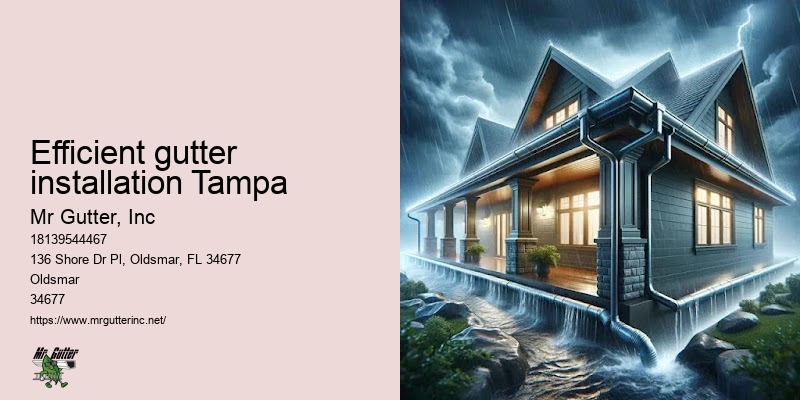 Custom gutter installation Efficient gutter installation Tampa