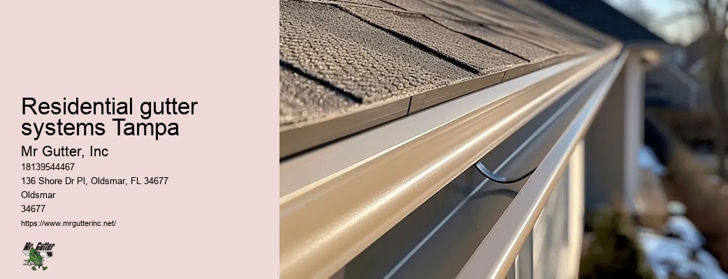 Residential gutter systems Tampa gutter installation projects