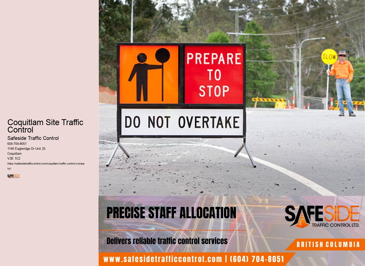 Traffic Management Team Coquitlam Site Traffic Control