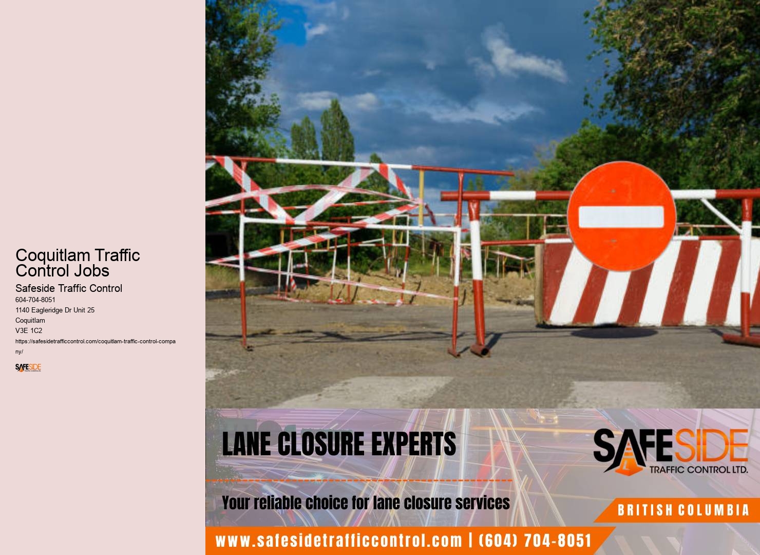 Coquitlam Traffic Control Jobs Event Traffic Control Services