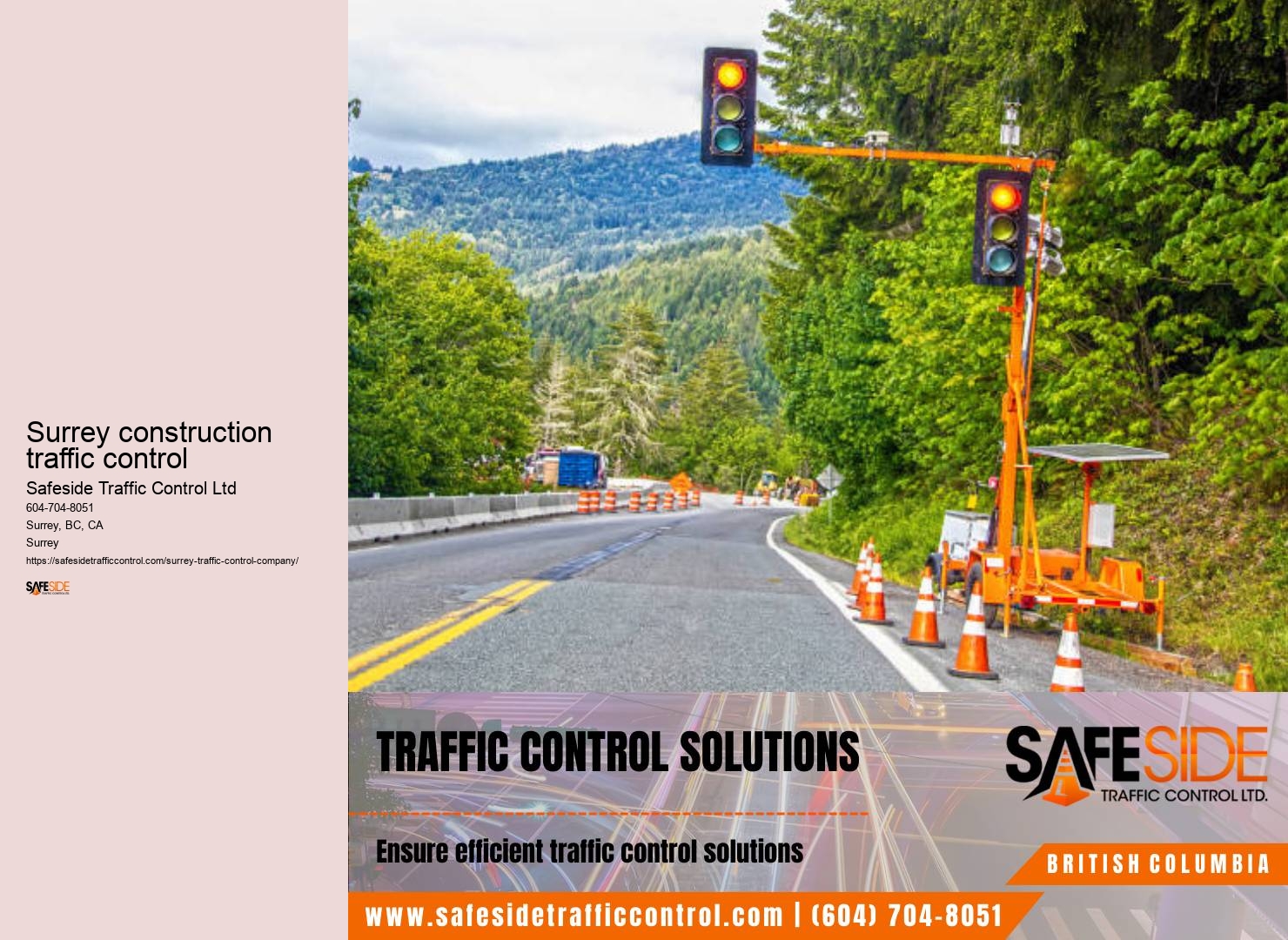 Traffic control permit approval Surrey