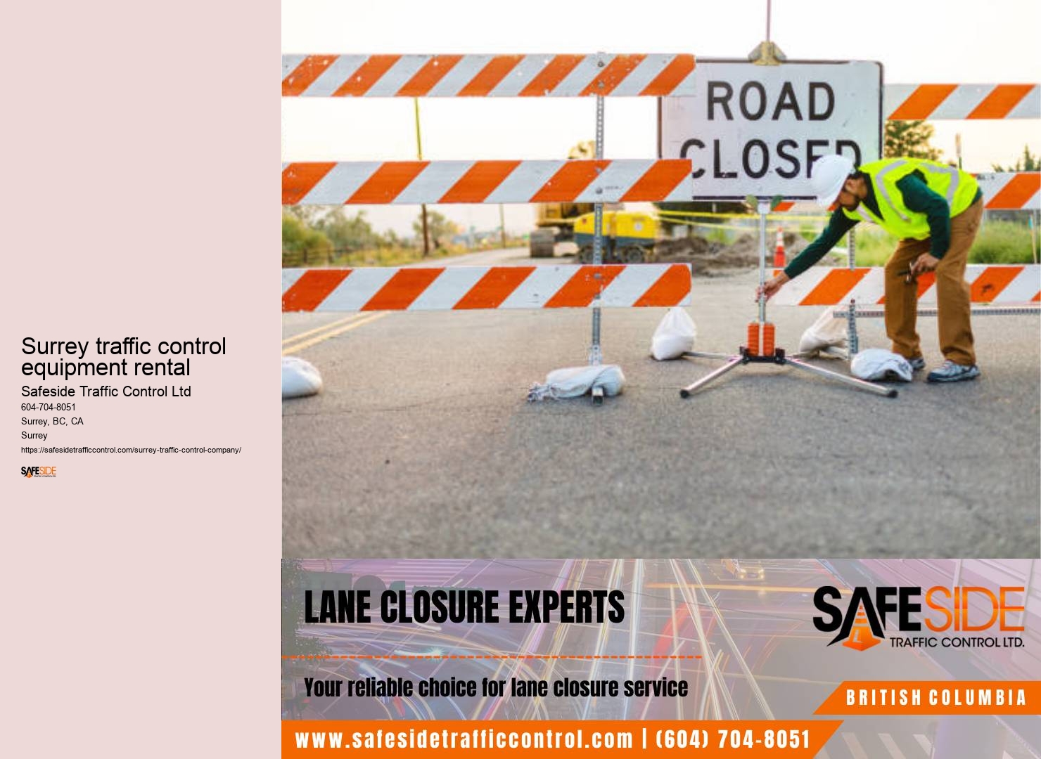 Traffic control Surrey intersections