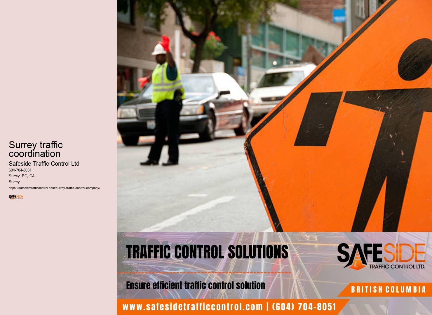 Surrey traffic control for parades