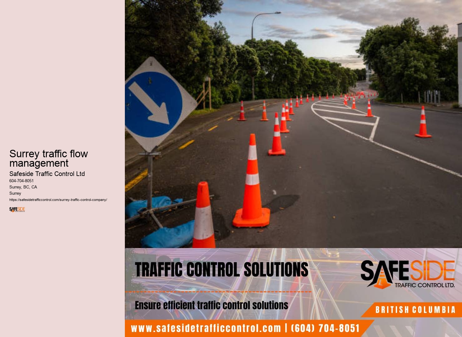 Construction traffic control Surrey
