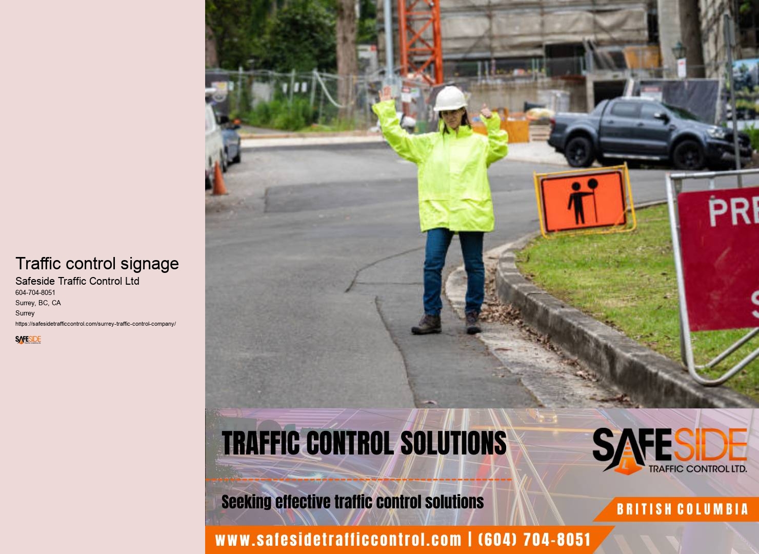 Surrey traffic control algorithm support services