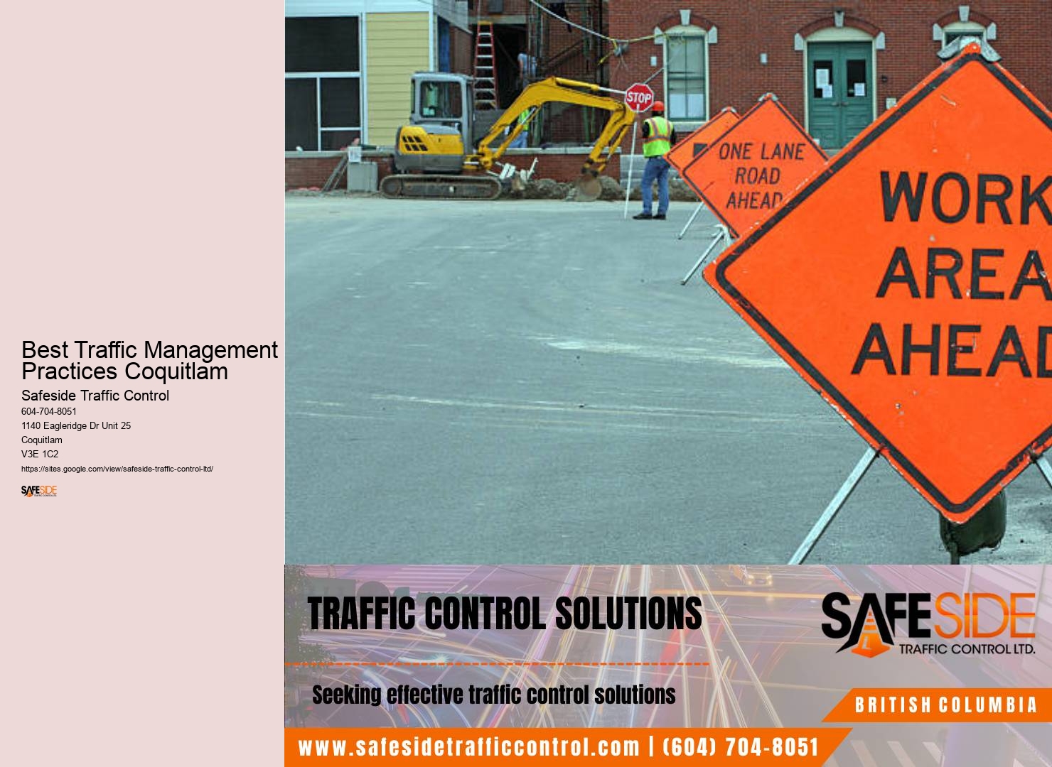 Innovative Pedestrian Traffic Control Best Traffic Management Practices Coquitlam