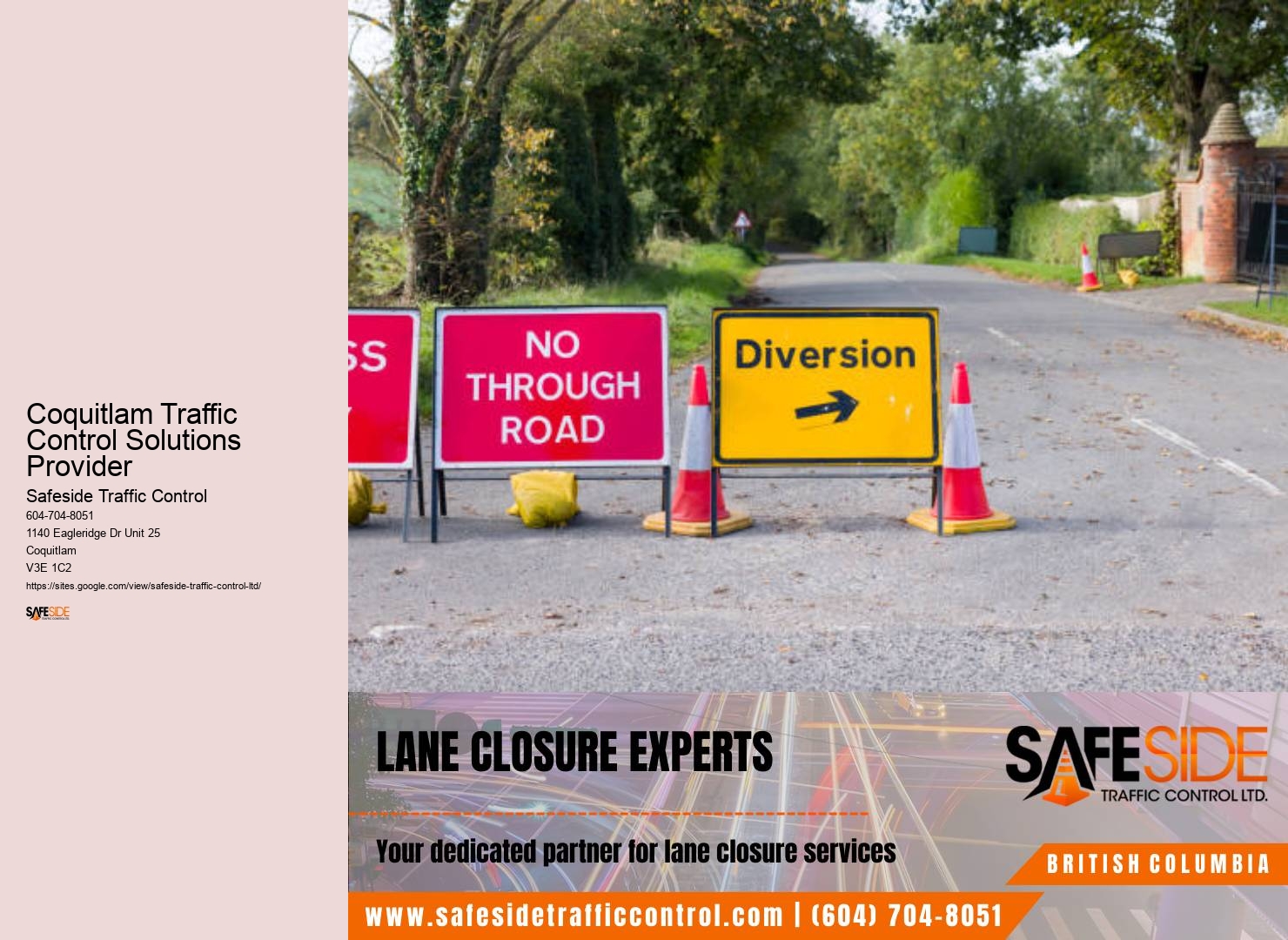 Quality Traffic Management Coquitlam Traffic Control Solutions Provider